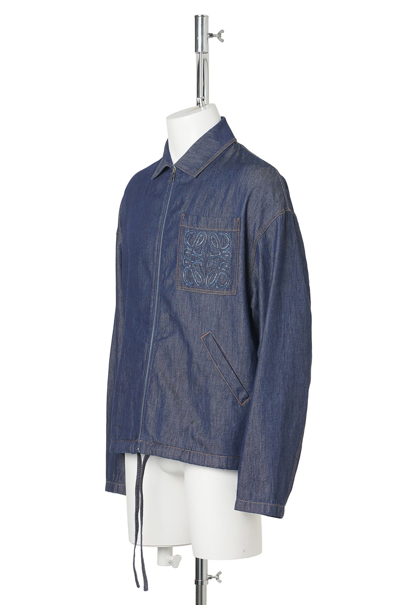 ZIP-UP JACKET DENIM / BLUE