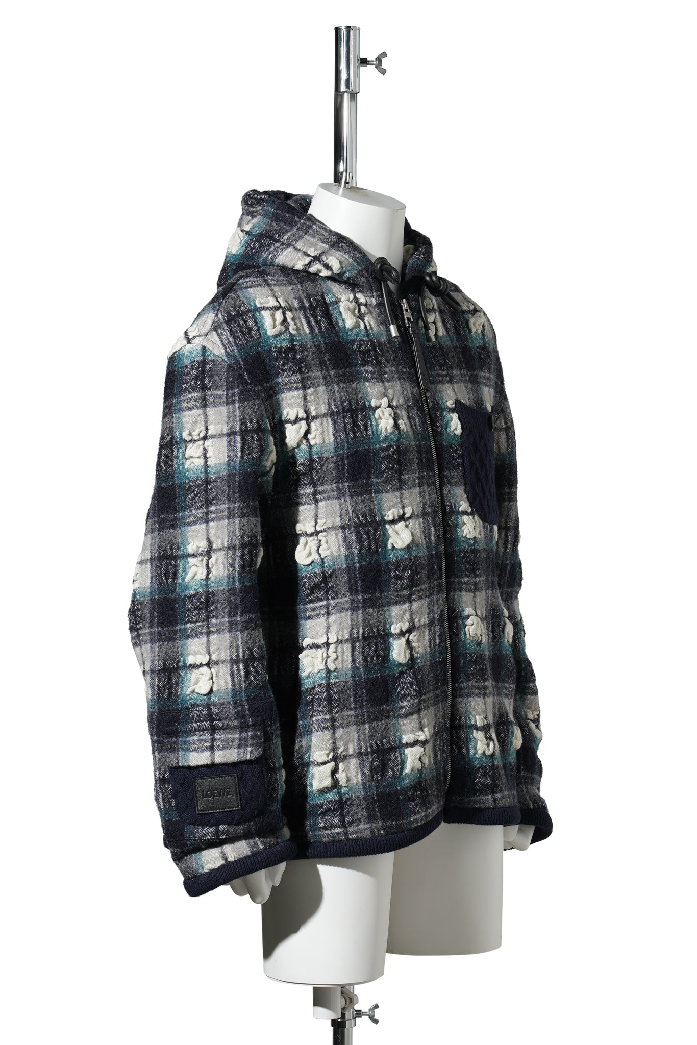 HOODED JACKET / NAVY/WHITE