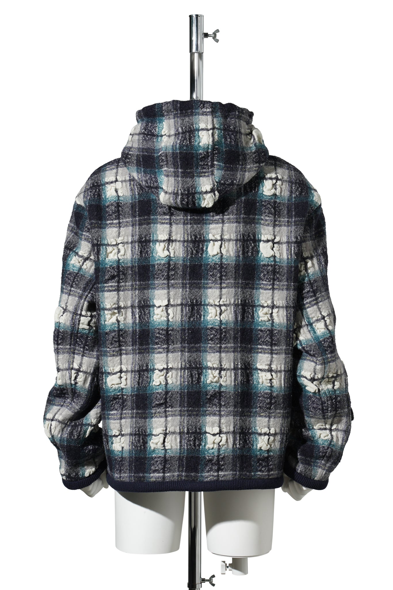HOODED JACKET / NAVY/WHITE