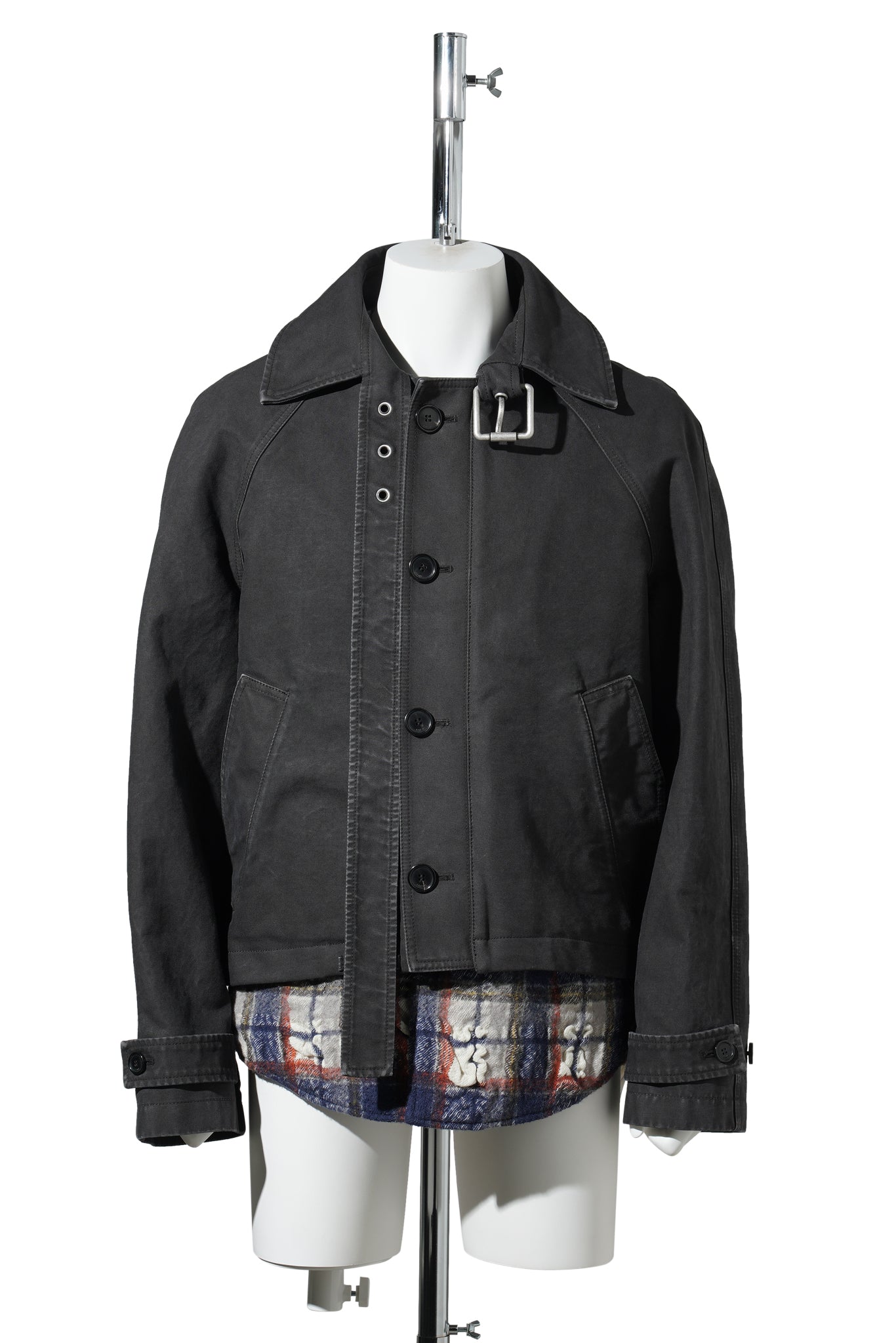 BELTED JACKET / ANTHRACITE