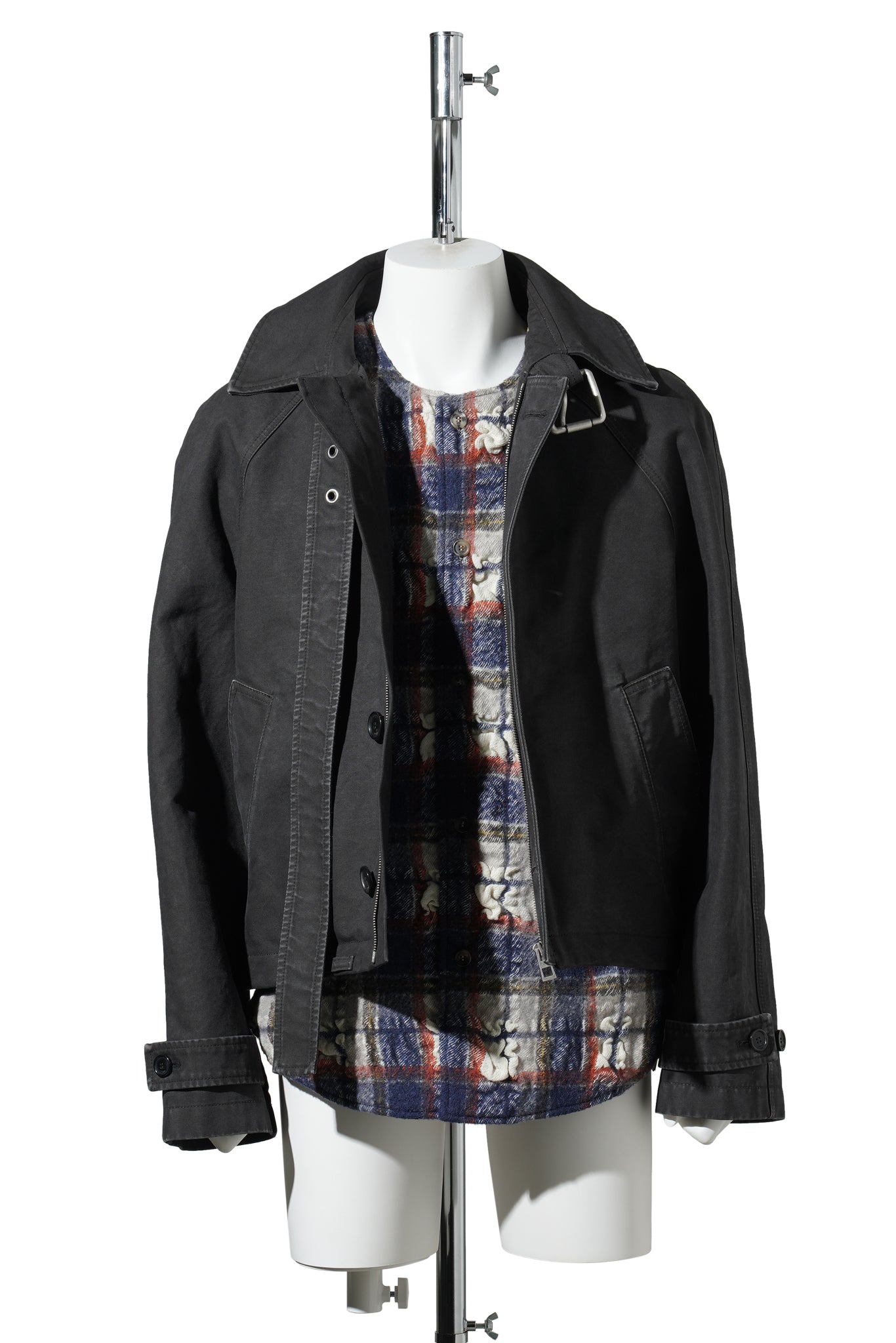 BELTED JACKET / ANTHRACITE