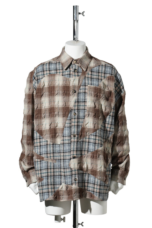 SHIRT / BROWN/GREY