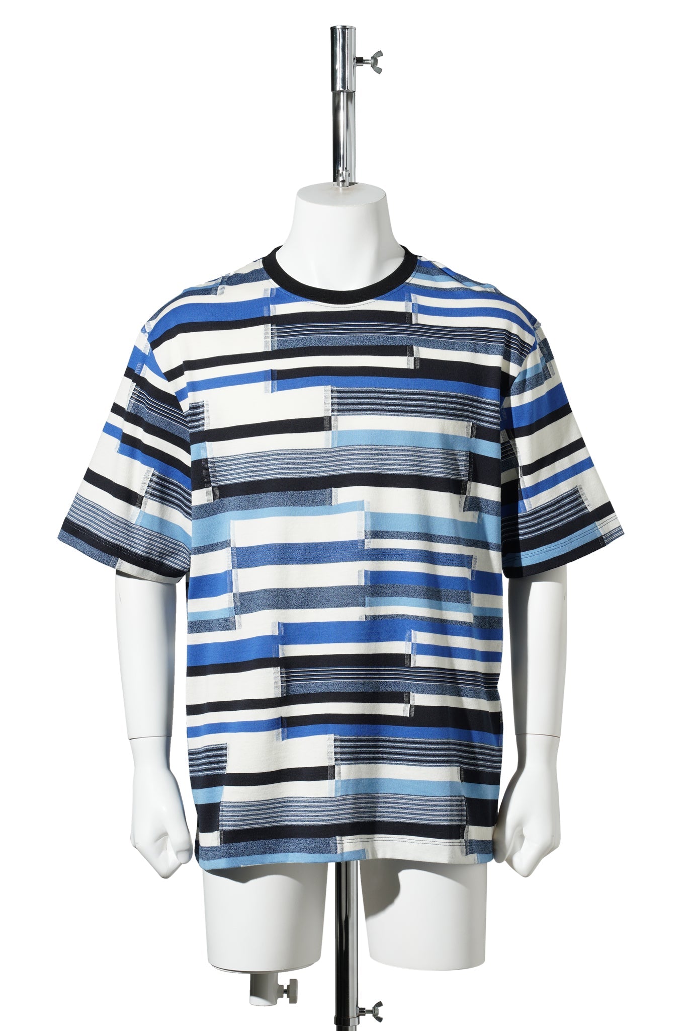 LOOSE FIT T-SHIRT / NAVY/ECRU