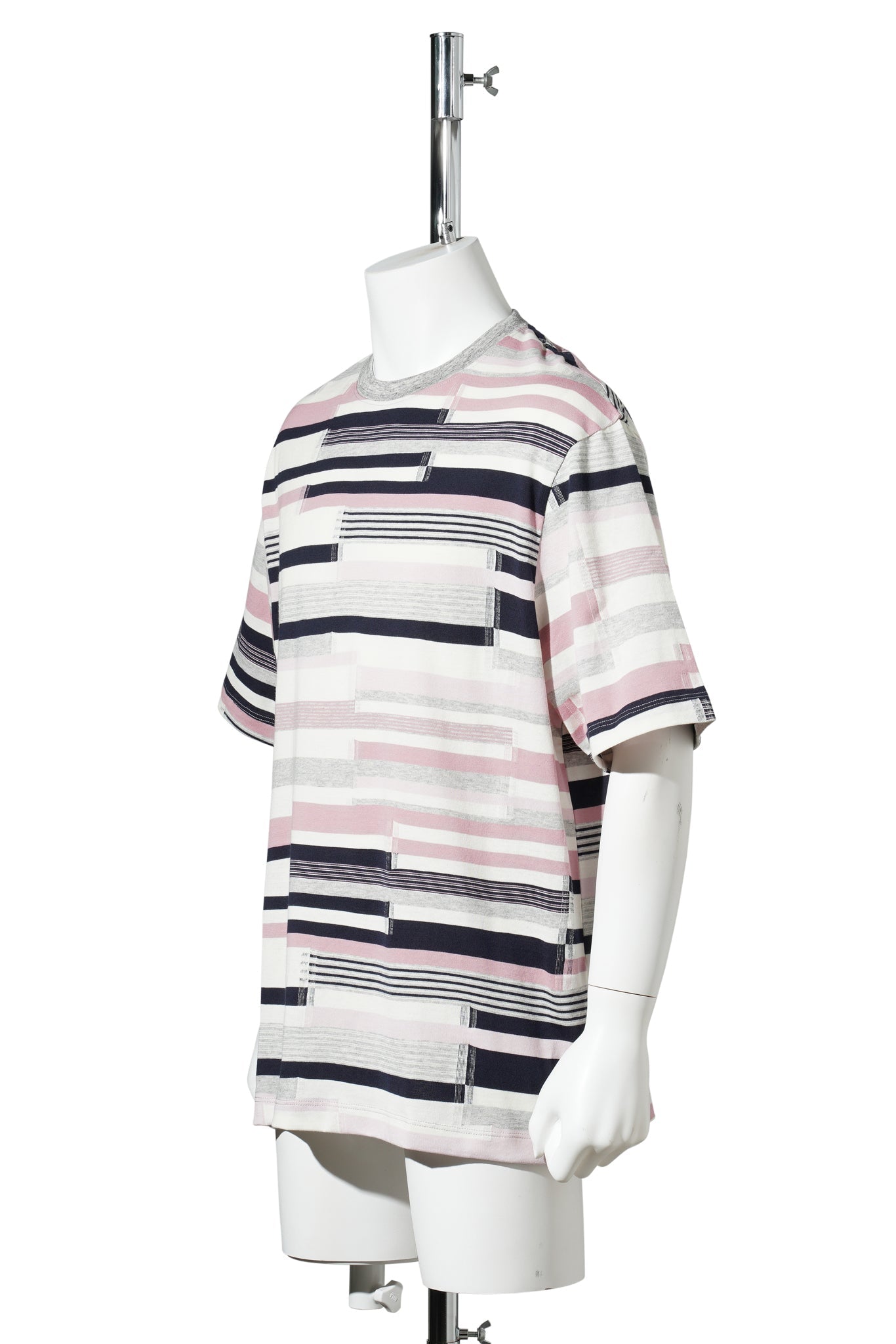 LOOSE FIT T-SHIRT / PINK/ECRU