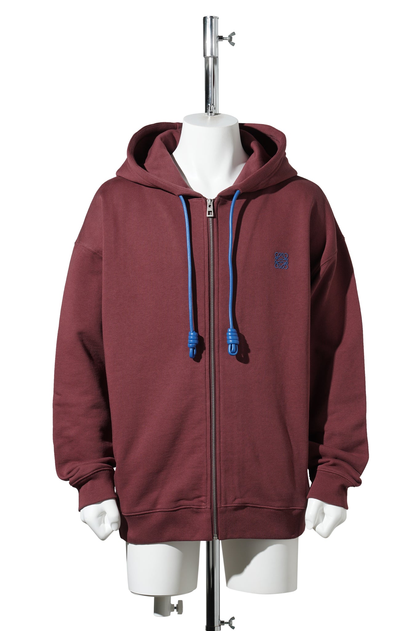 ZIP-UP HOODIE / BURGUNDY