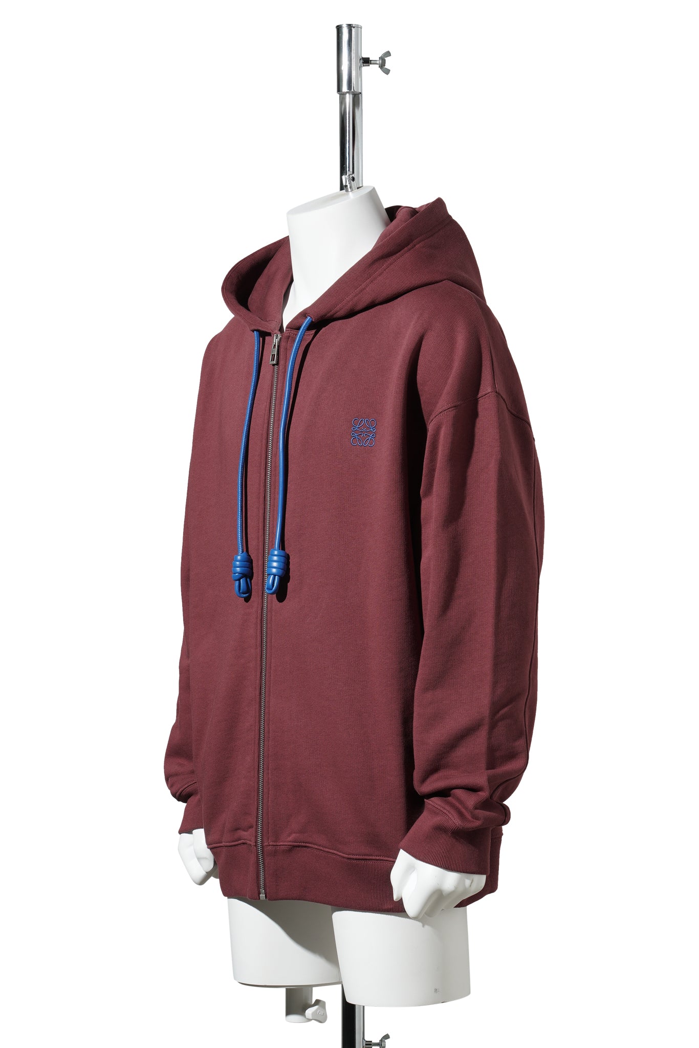 ZIP-UP HOODIE / BURGUNDY