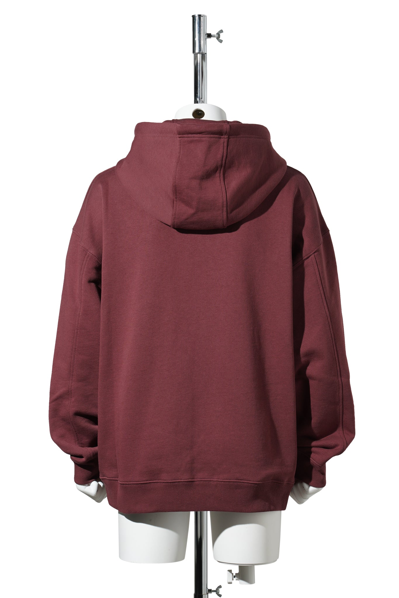 ZIP-UP HOODIE / BURGUNDY