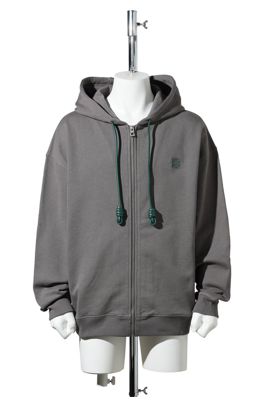 ZIP-UP HOODIE / DARK GREY