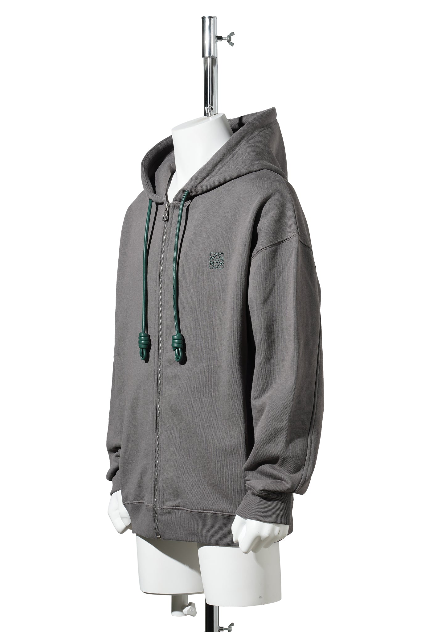 ZIP-UP HOODIE / DARK GREY