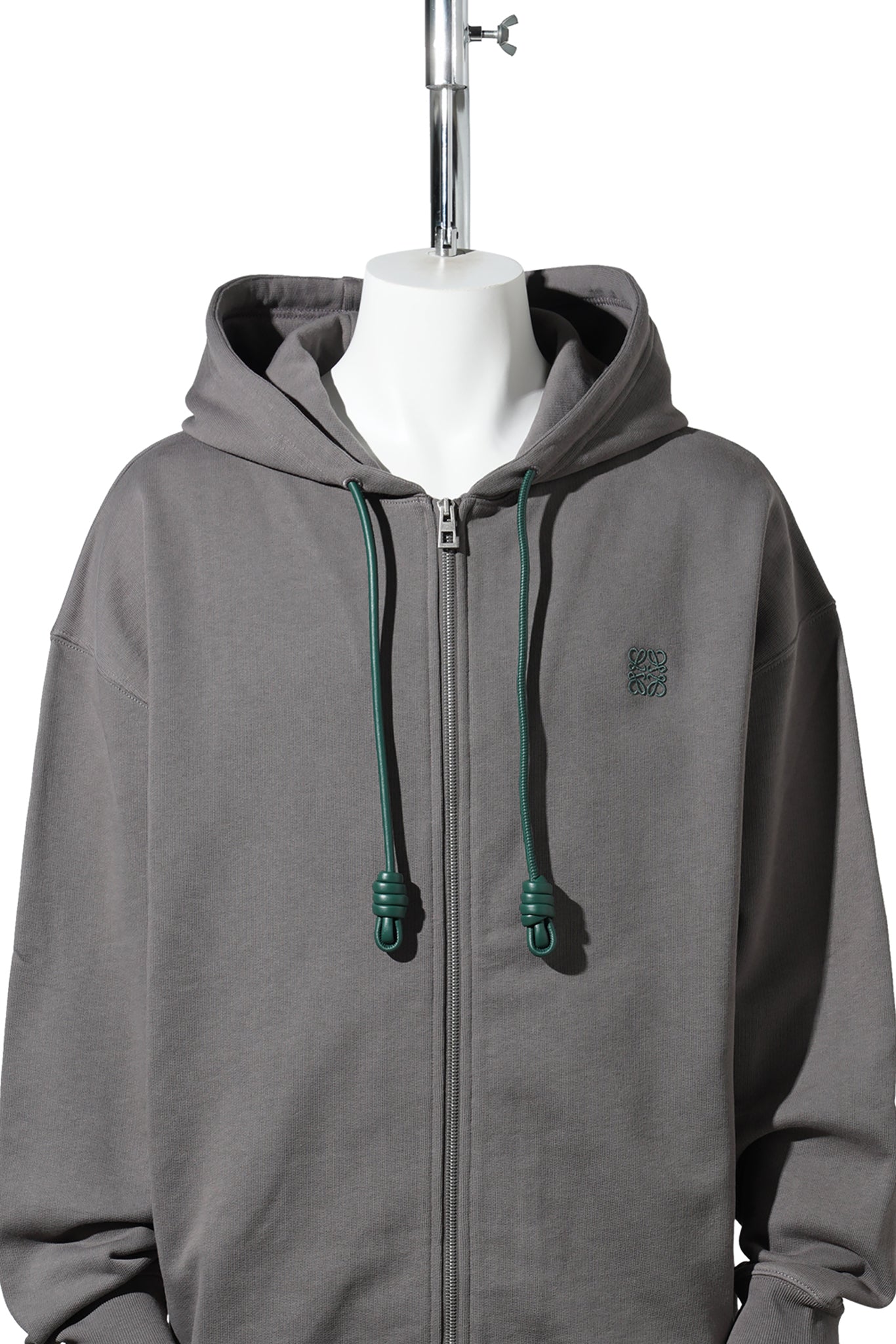 ZIP-UP HOODIE / DARK GREY
