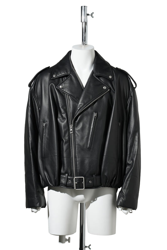 BALLOON BIKER JACKET / BLACK