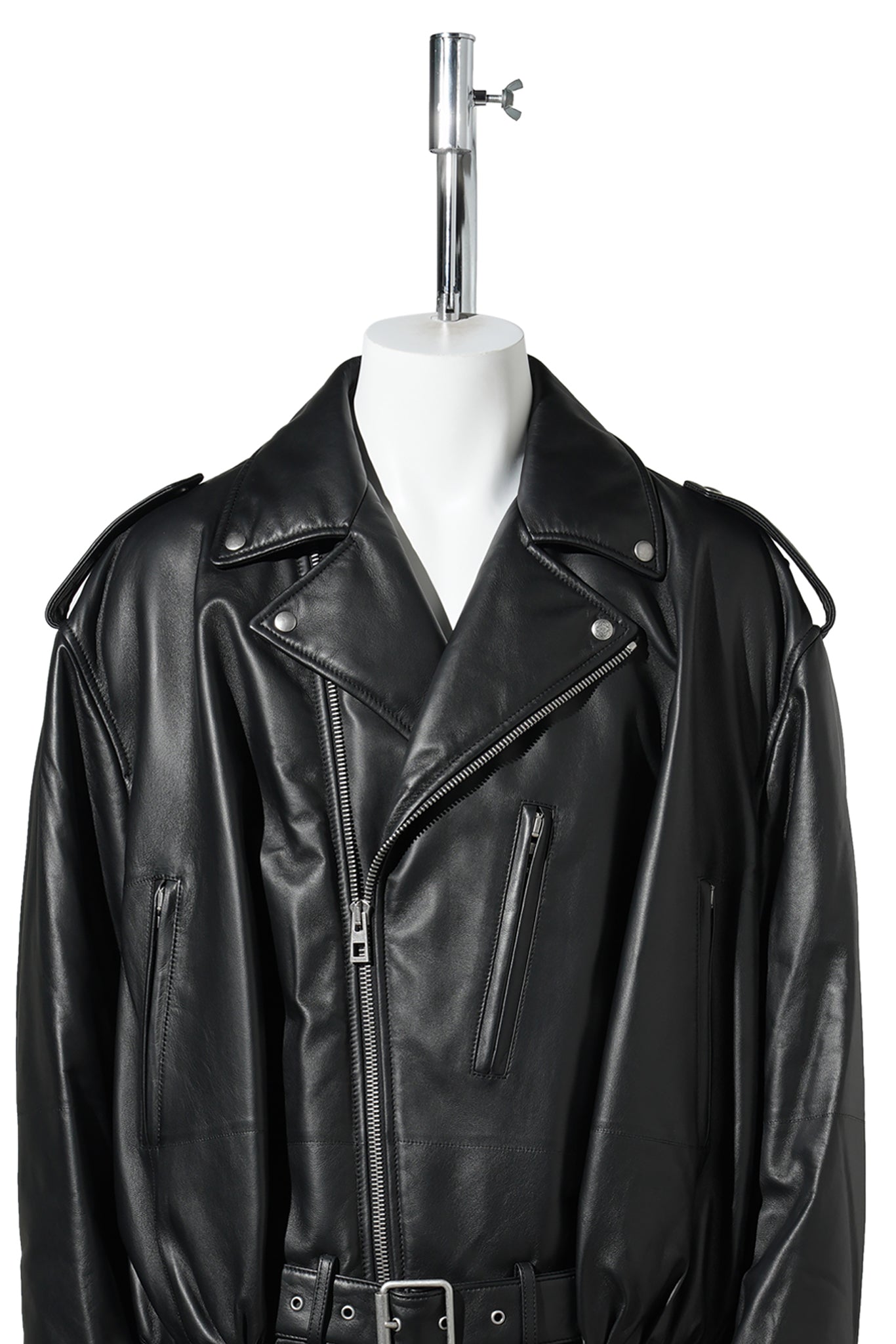 BALLOON BIKER JACKET / BLACK