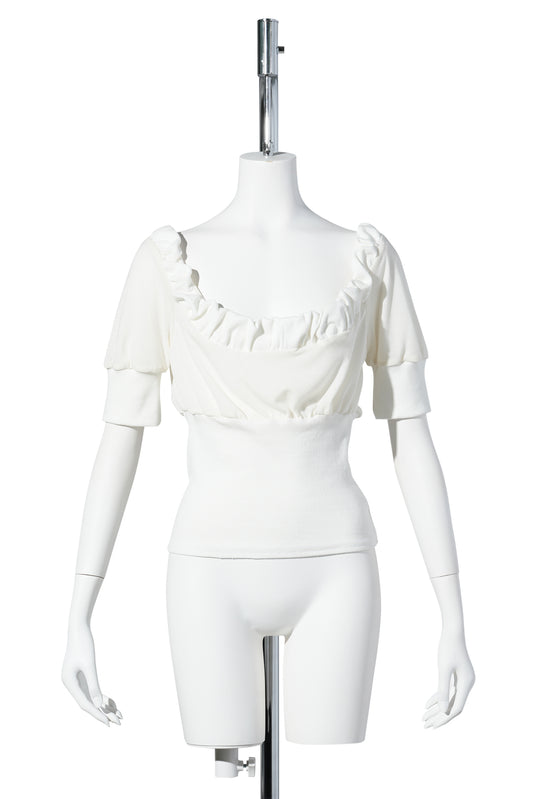 LILY RIB TOP / IVORY
