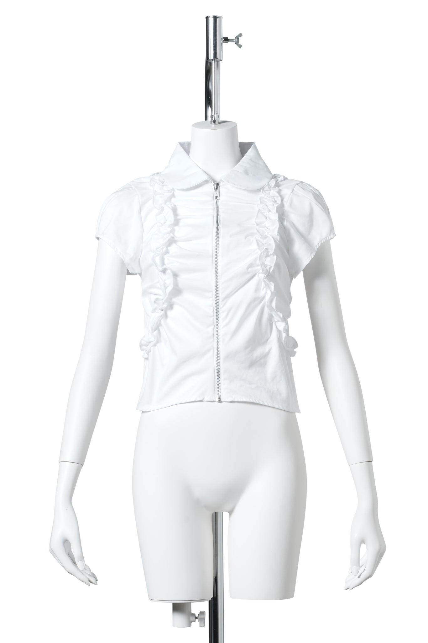 LUNA ZIP TOP / WHITE