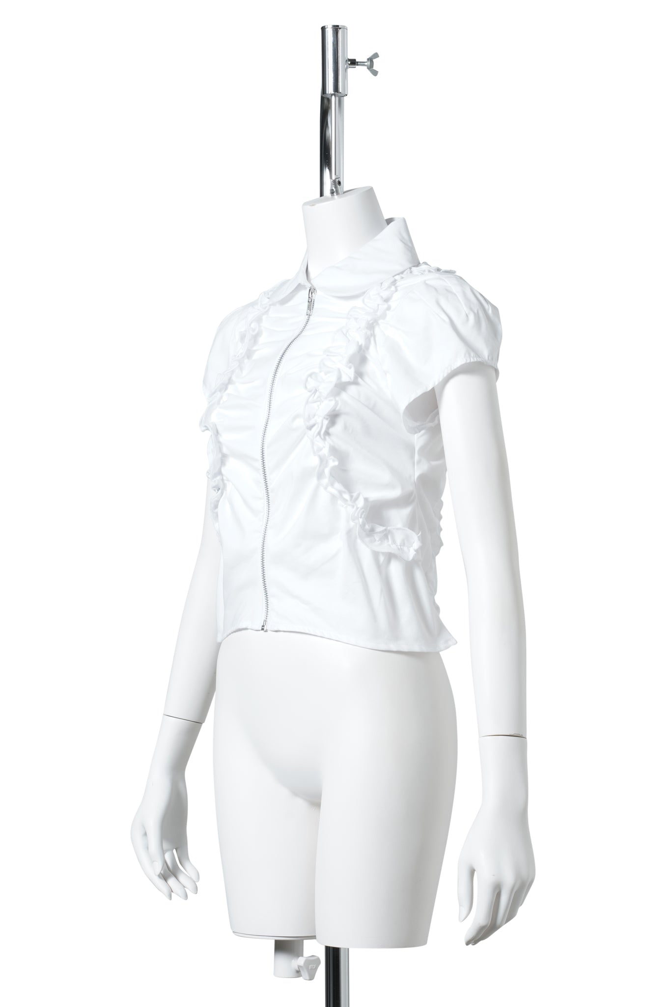 LUNA ZIP TOP / WHITE