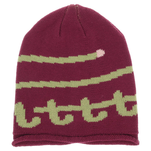 KNIT SWIRL BEANIE / GOLD SWIRL