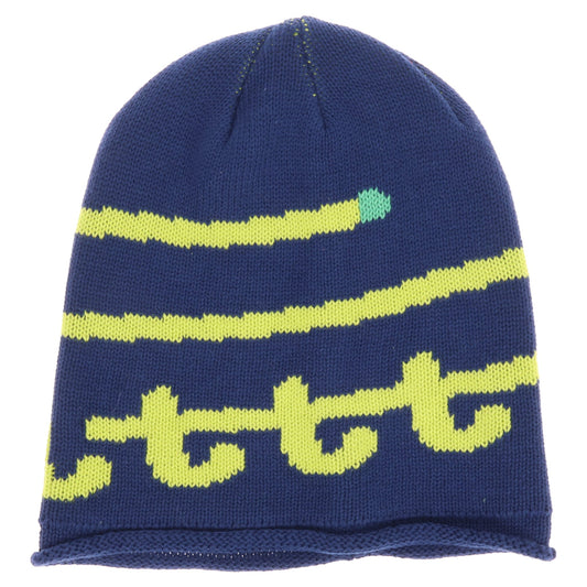 KNIT SWIRL BEANIE / YELLOW SWIRL