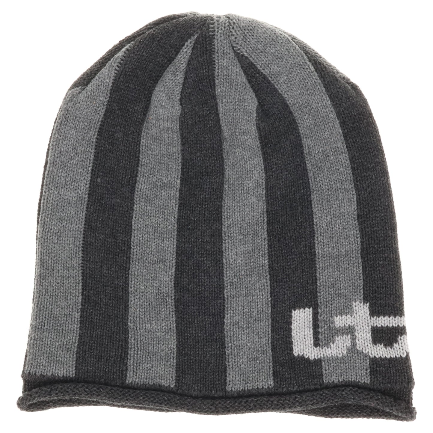 KNIT STRIPE BEANIE / GRAY STRIPE