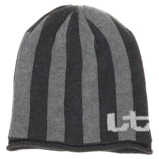 KNIT STRIPE BEANIE / GRAY STRIPE