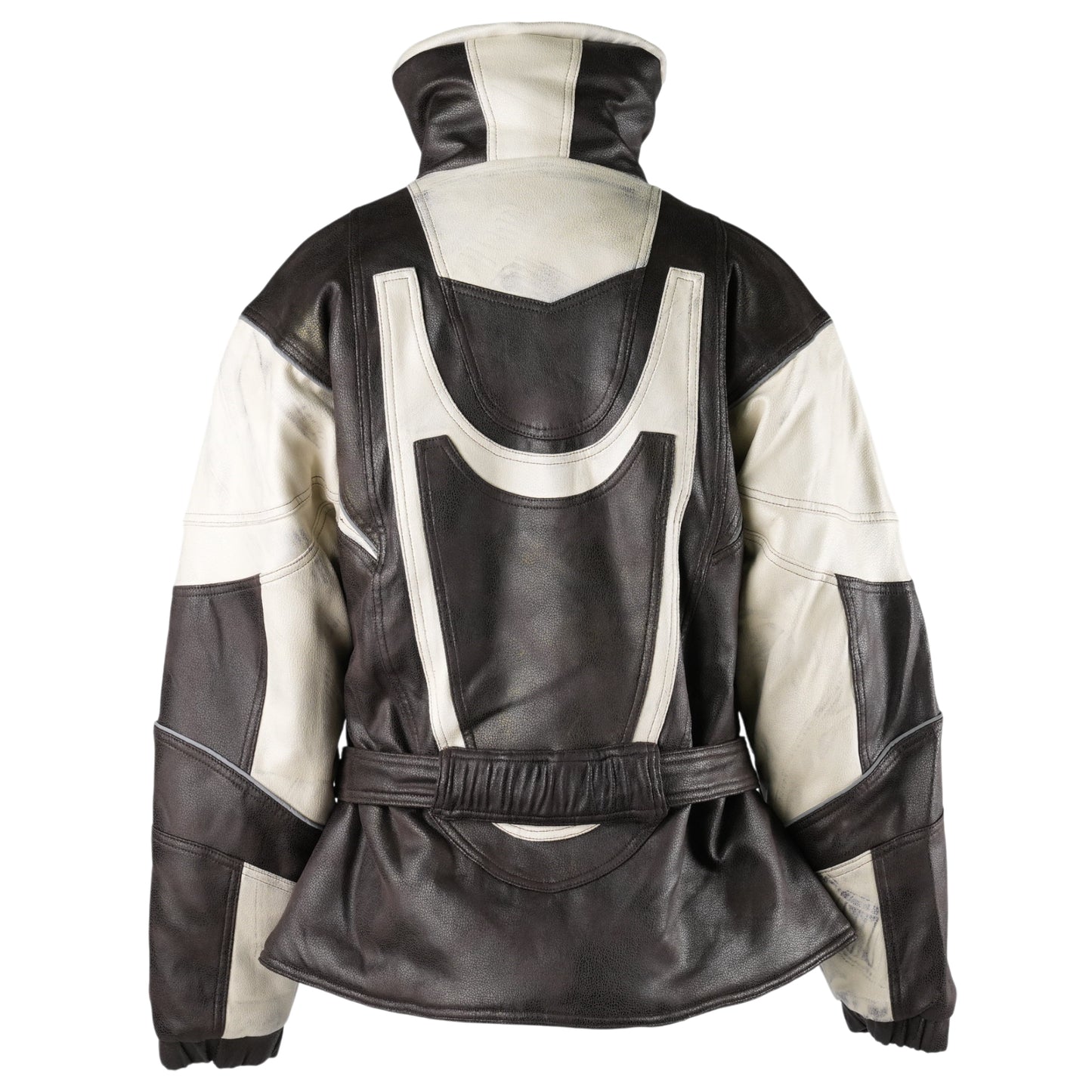 BELTED TECH PUFFER / BROWN