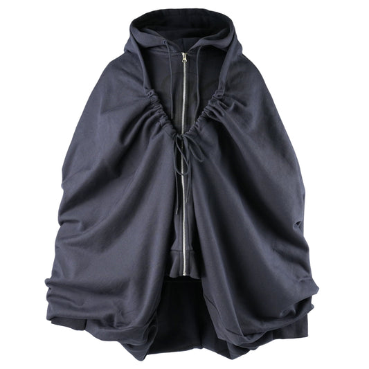 DOUBLE HOODED ZIPUP / NAVY