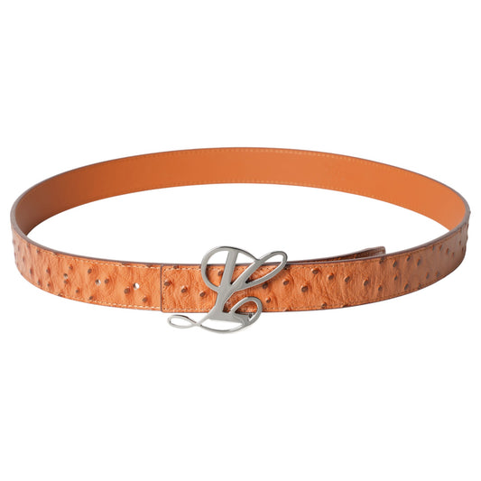 BABY BELT - TAN OSTRLCH / TAN OSTRICH