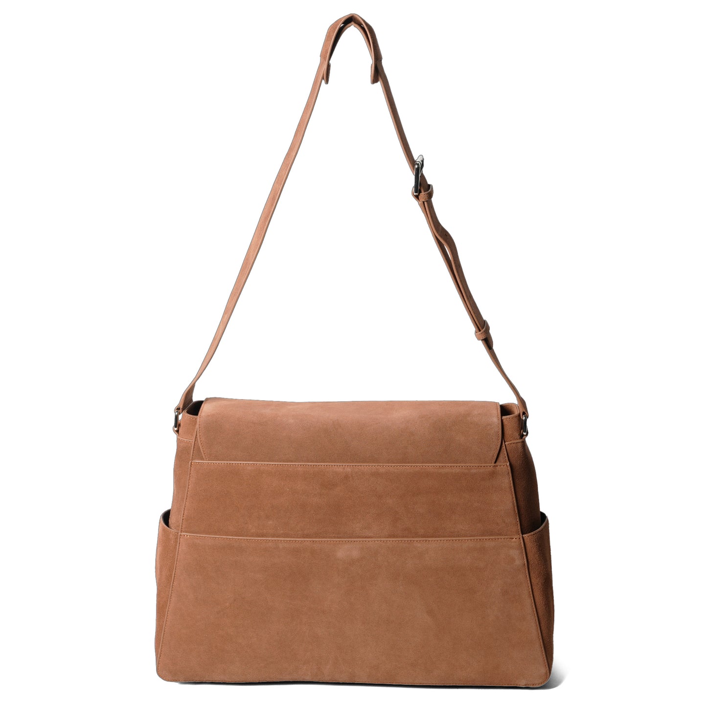 COGNAC SUEDE CAM MESSENGER / COGNAC SUEDE LEATHER
