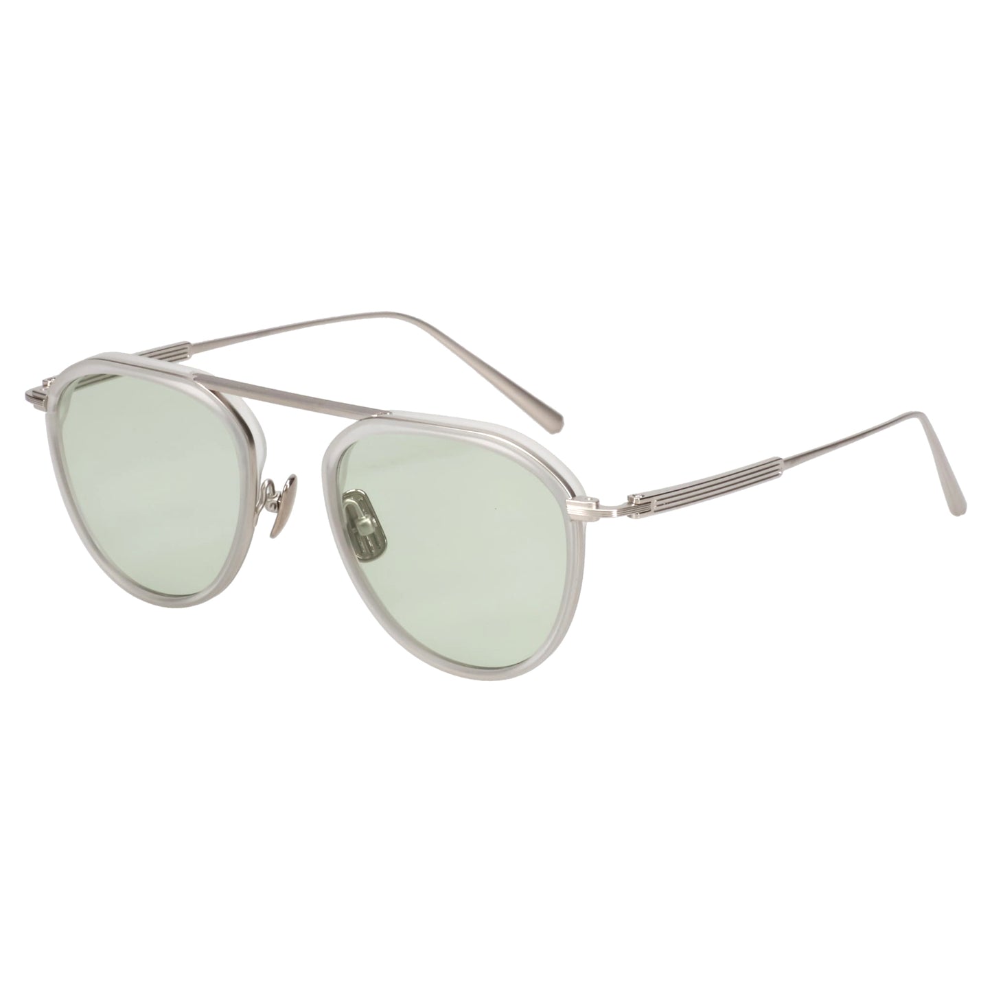 62/02 1040 / SILVER・MATTE CRYSTAL/LIGHT GREEN