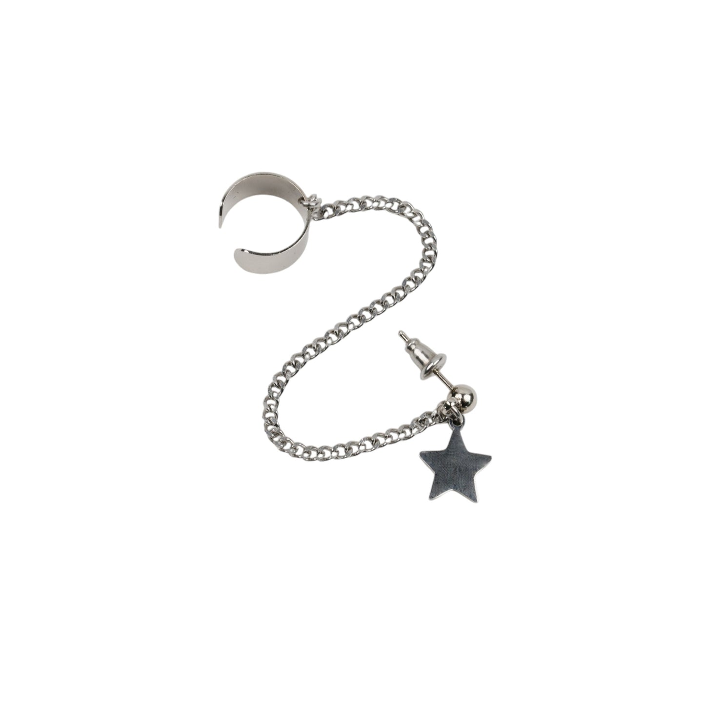 STAR CUFF EARRING / SILVER