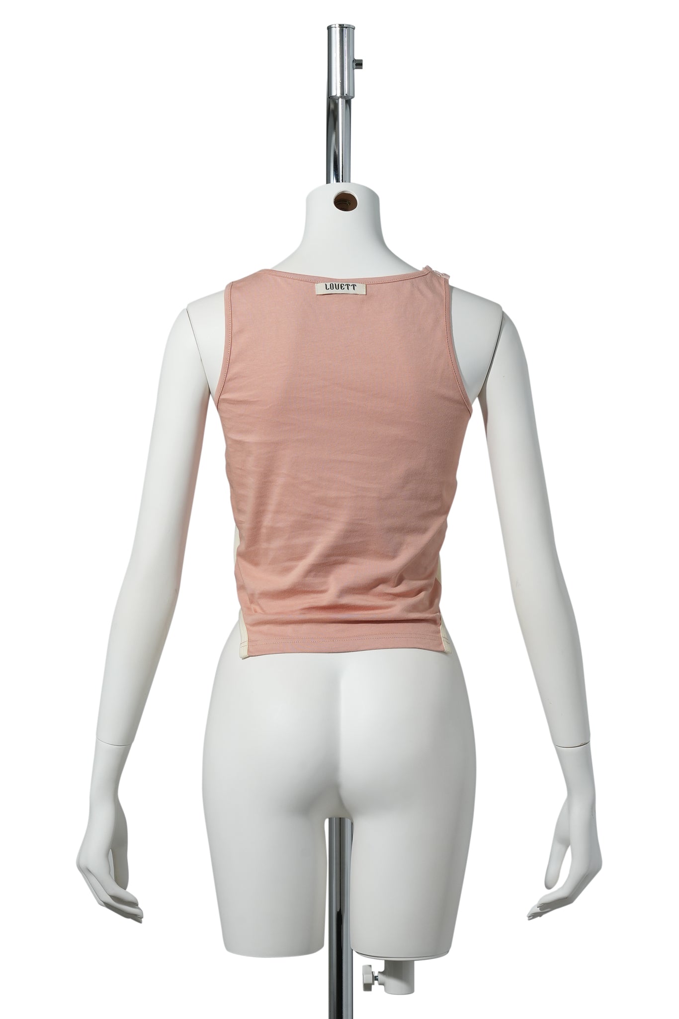 GARTER STRAP TANK TOP / OFF-WHITE