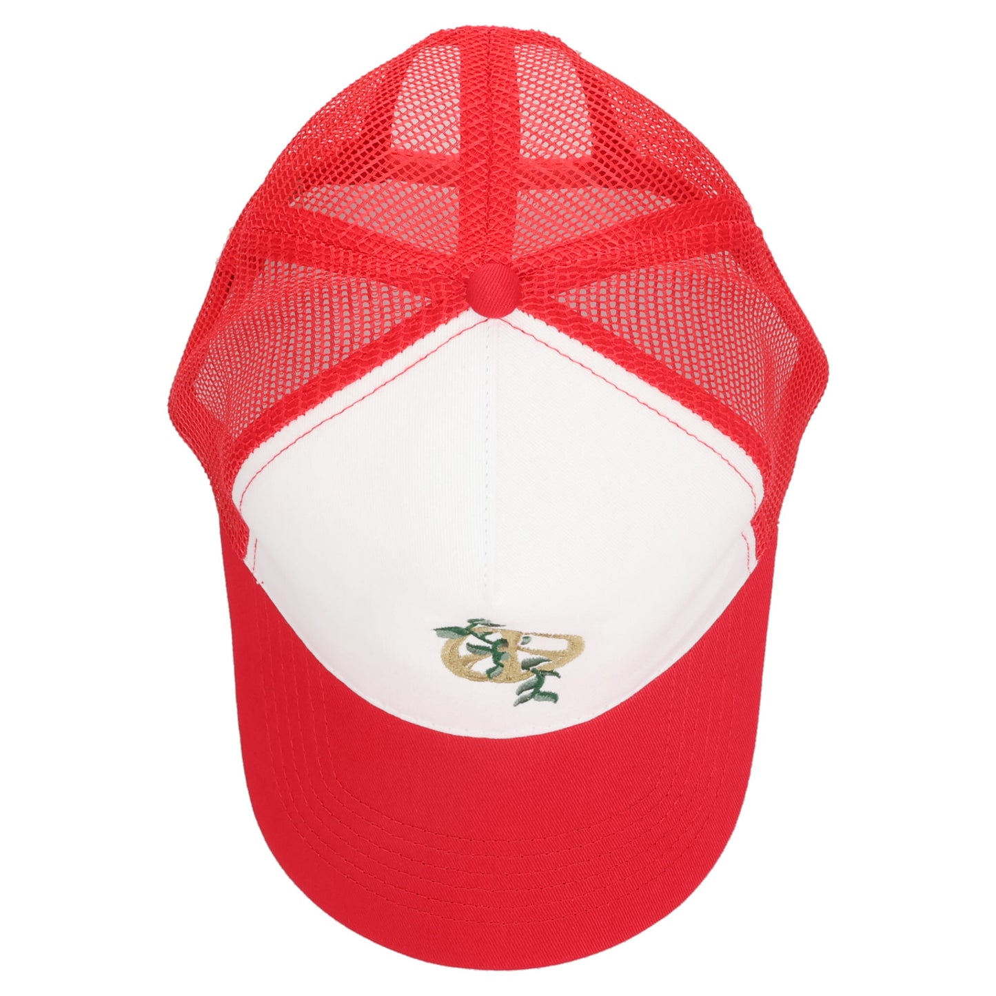 PEACE SIGN TRUCKER CAP / RED