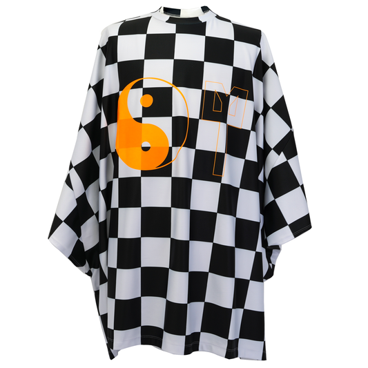 LYM CHESSBOARD TUNIC / BLACK WHITE