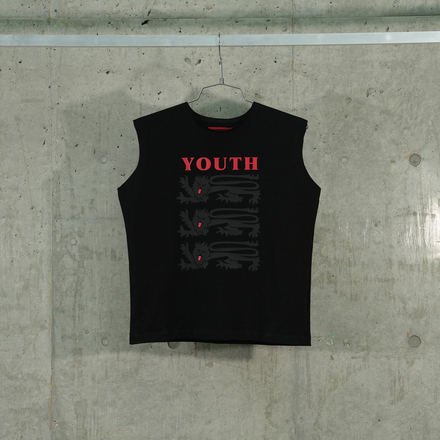 YOUTH SLEEVELES T-SHIRT / BLACK