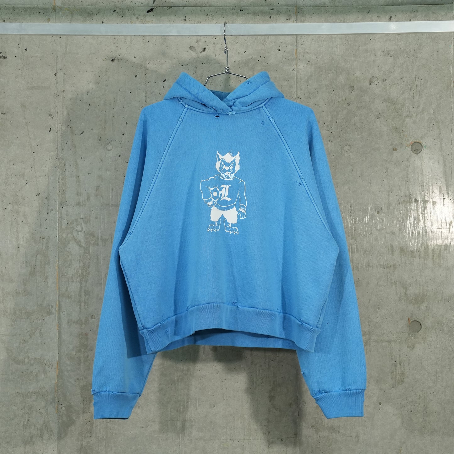 VARSITY HOODIE / WASHED BLUE