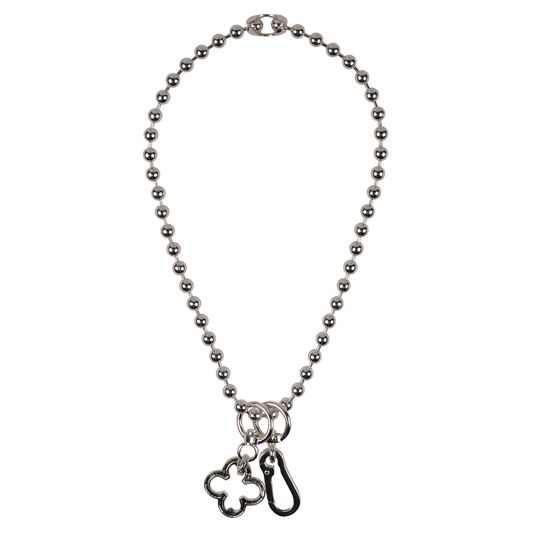 FLEUR DROP CHAIN / SILVER