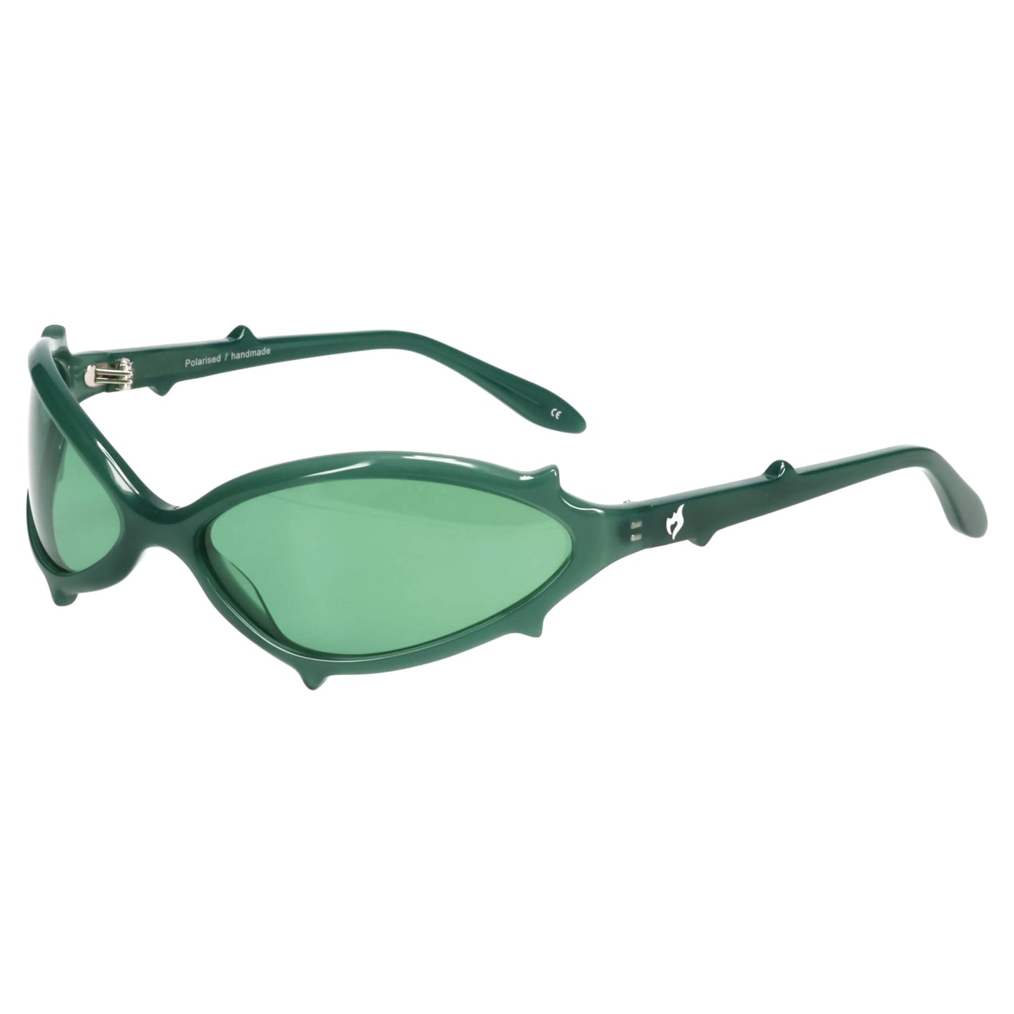 BABY SPIKE MILK DARK GREEN / GREEN LENS