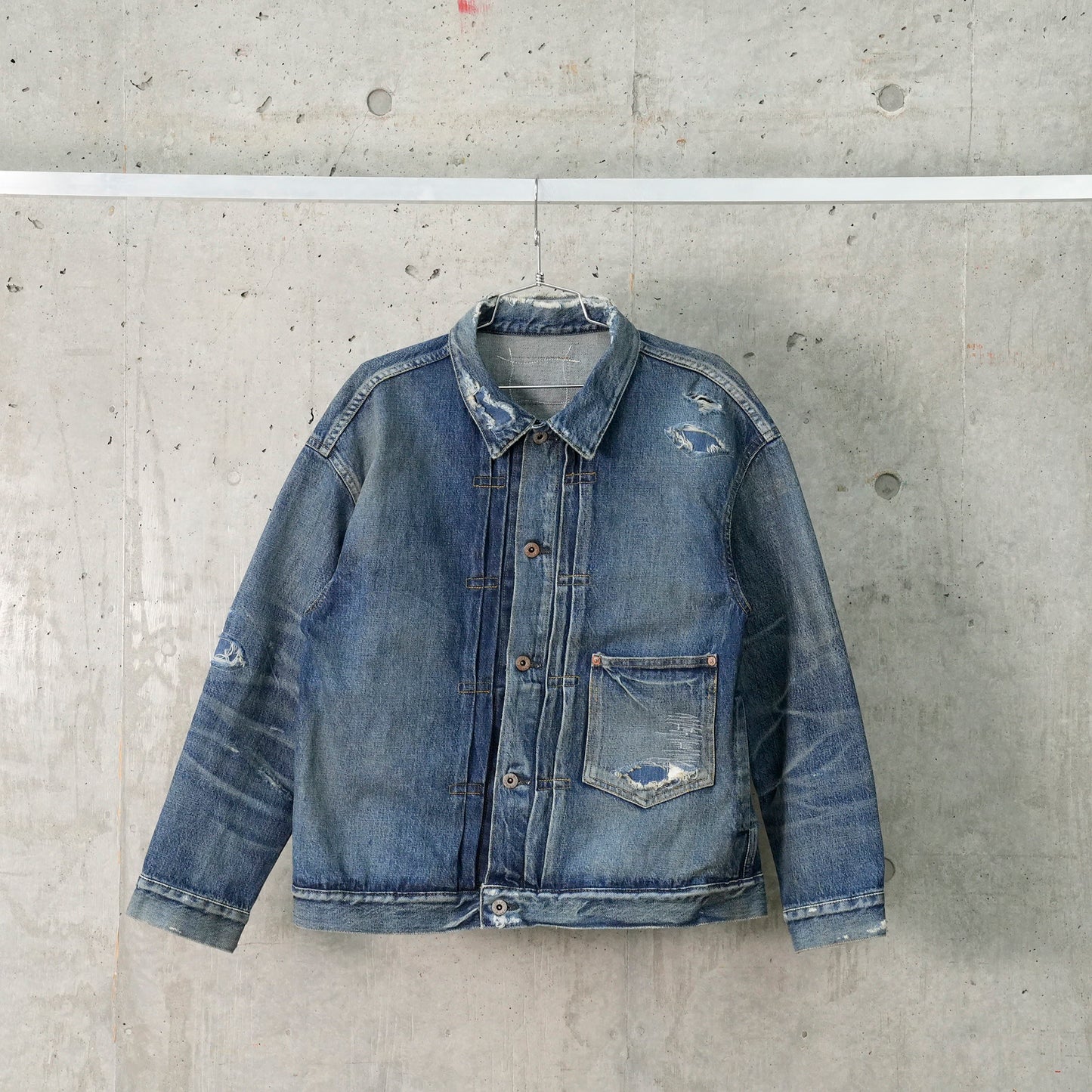 MADNESS AGING TYPE-I DENIM TRUCKER / INDIGO