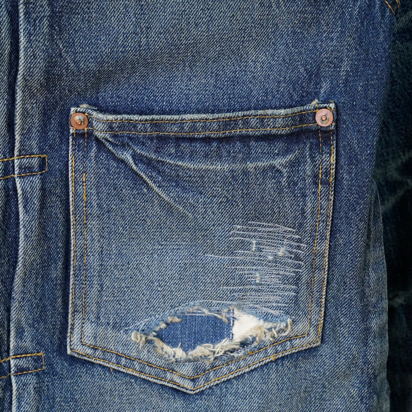 MADNESS AGING TYPE-I DENIM TRUCKER / INDIGO