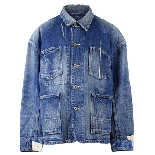 REGENERATED 4P CHORE WORK JACKET / INDIGO