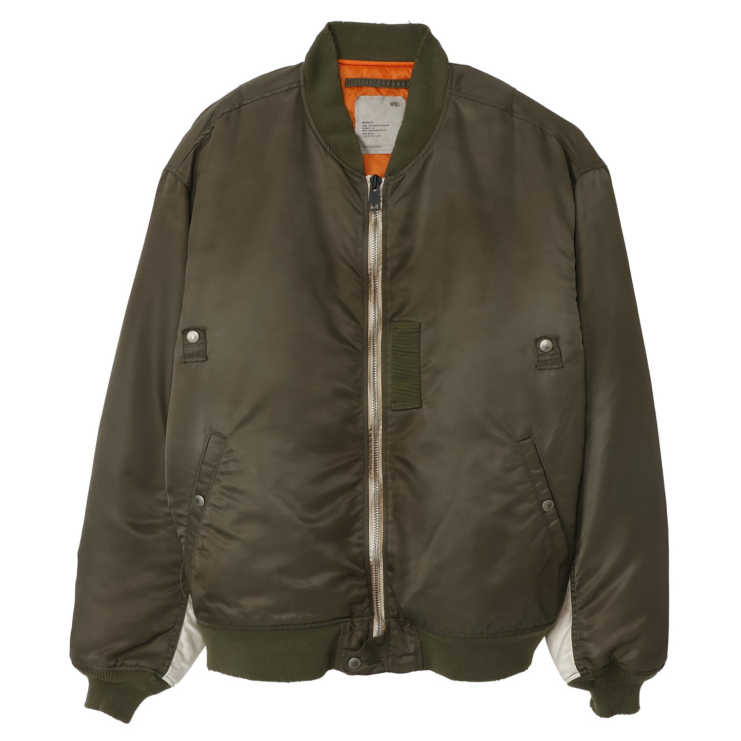 MADNESS VINTAGE MA-1 FLIGHT BOMBER / ARMY GREEN