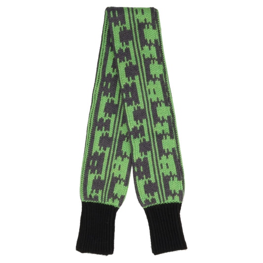 MAZE MINI SCARF / GREEN/BLACK