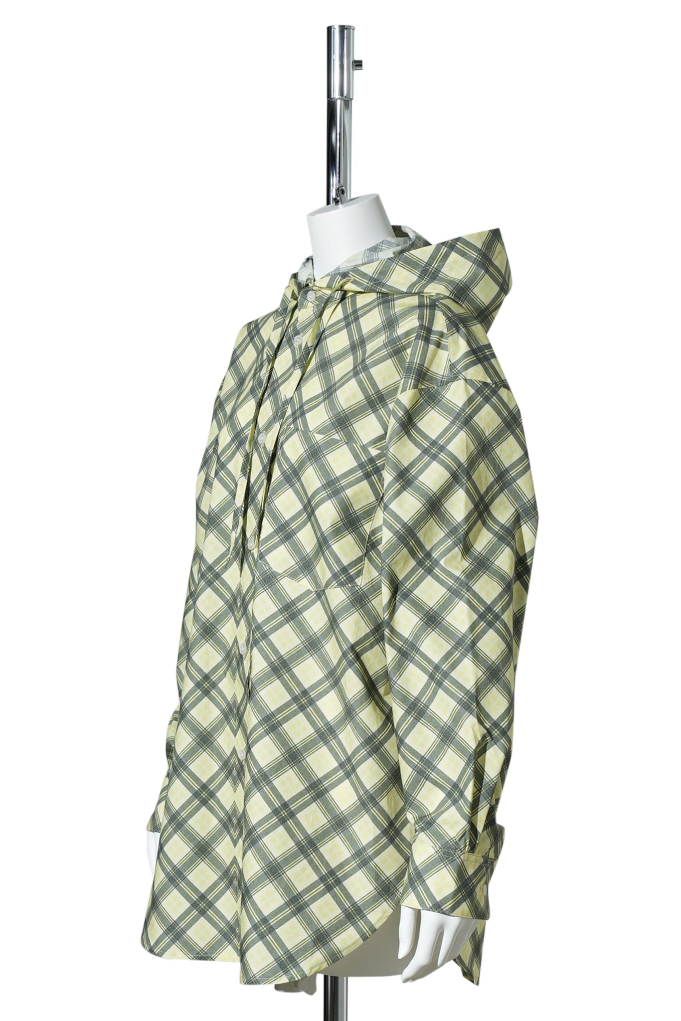CLASSIC SHIRT W/HOOD / TARTAN YELLOW