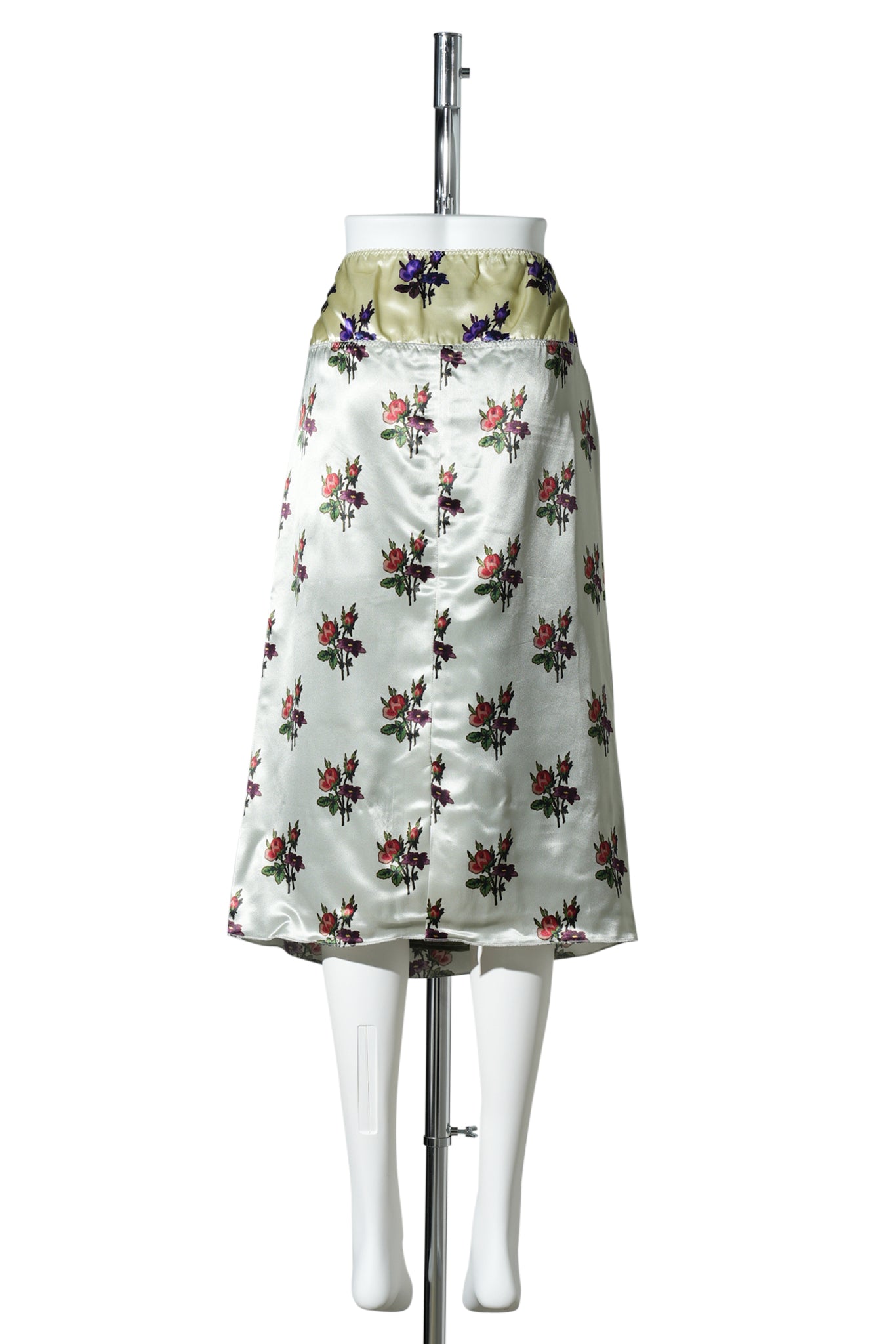 BI-COLOR SLIPSKIRT / MINT/YELLOW