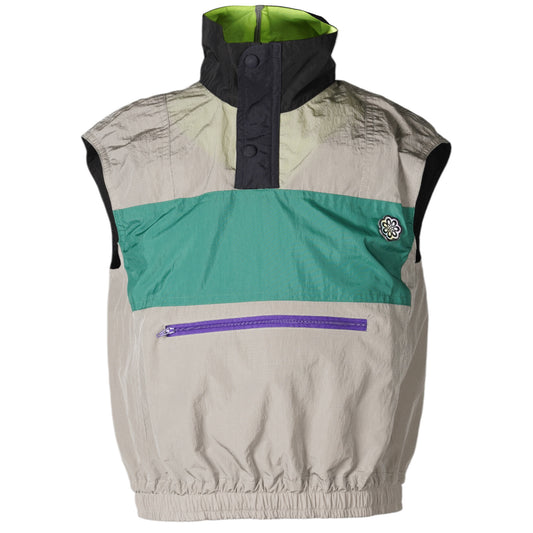 SLEEVELESS TRACK TOP / GREY MULTI