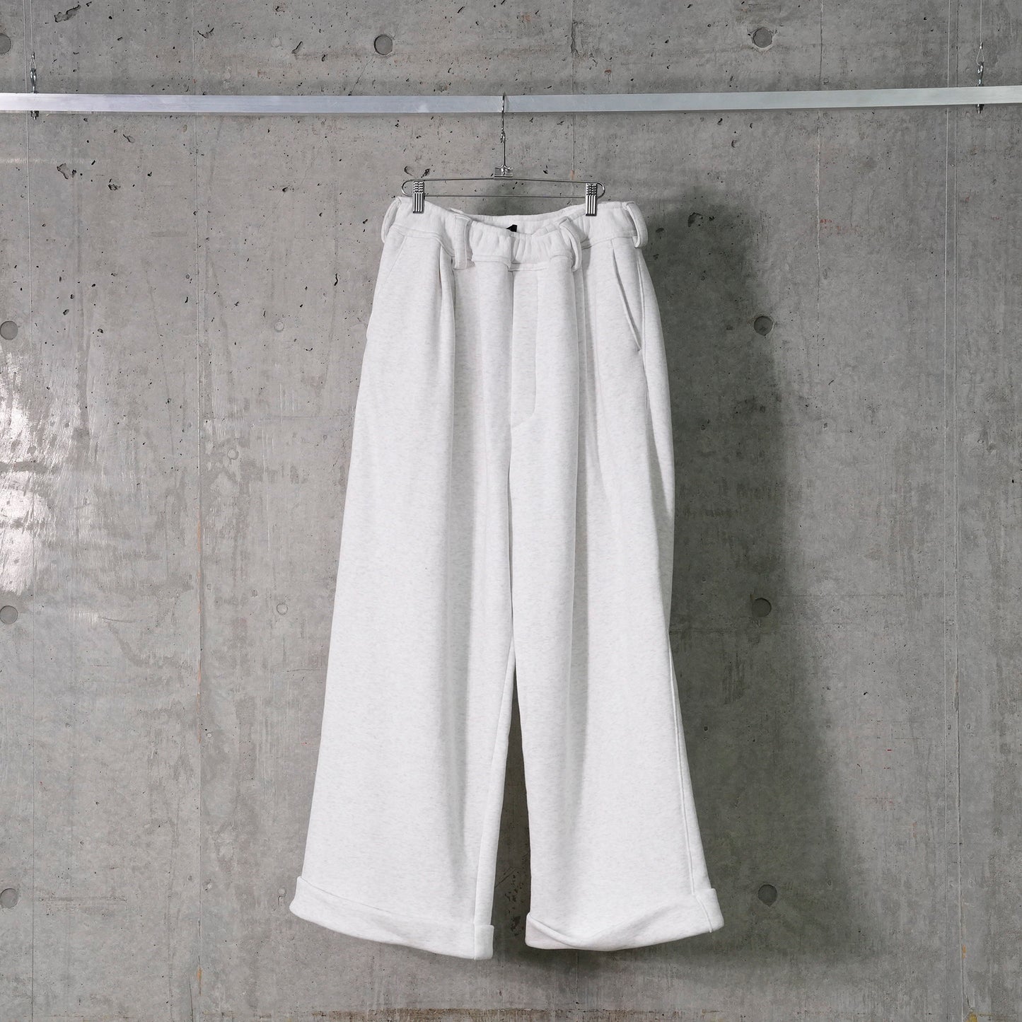 DRAWSTRING CHINO / WHITE MELANGE