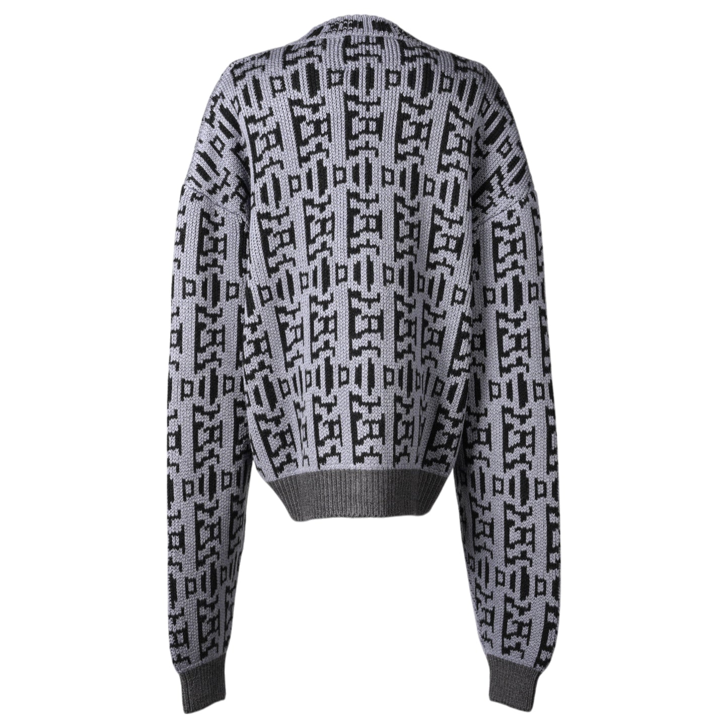 MAZE CARDIGAN / BLACK/GREY