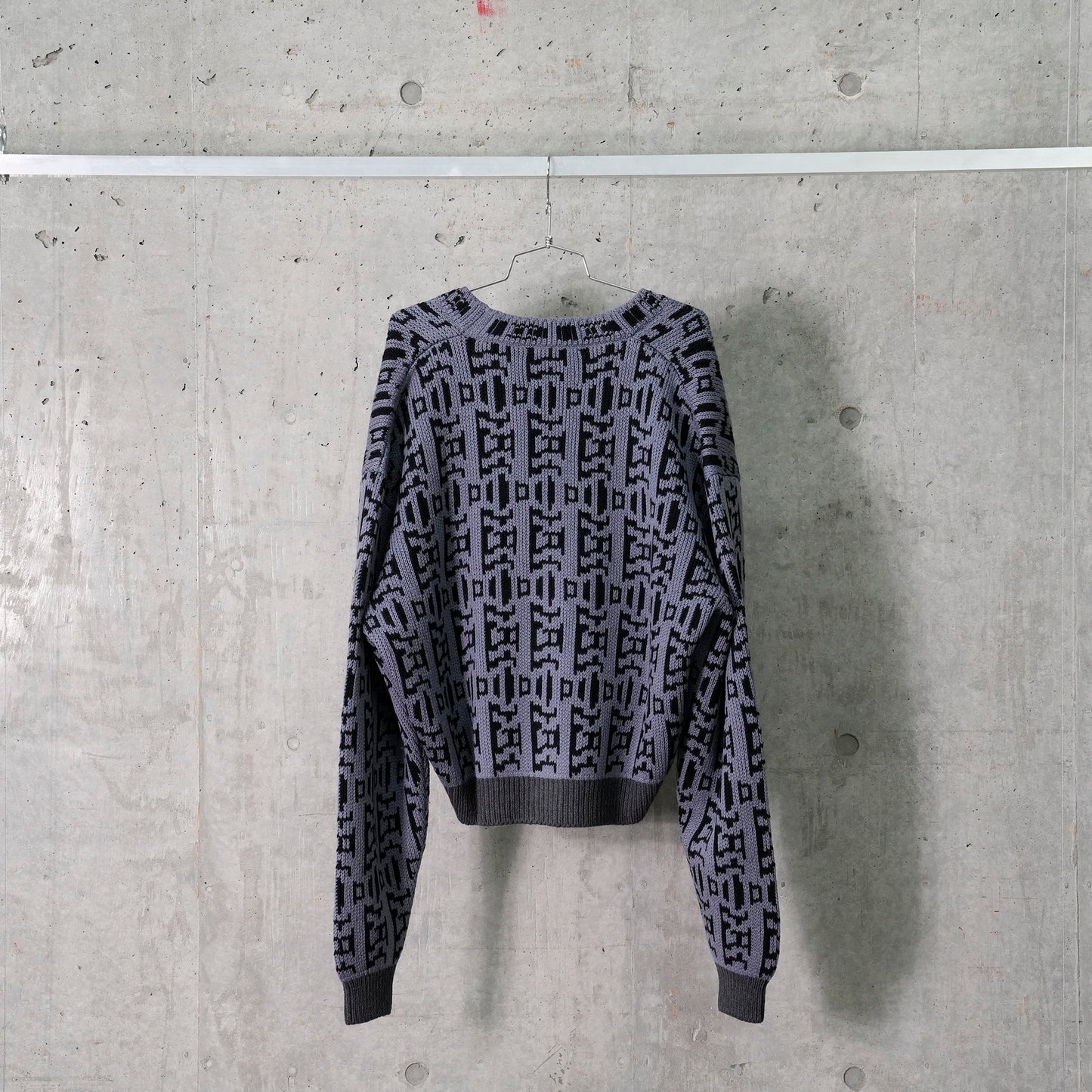 MAZE CARDIGAN / BLACK/GREY