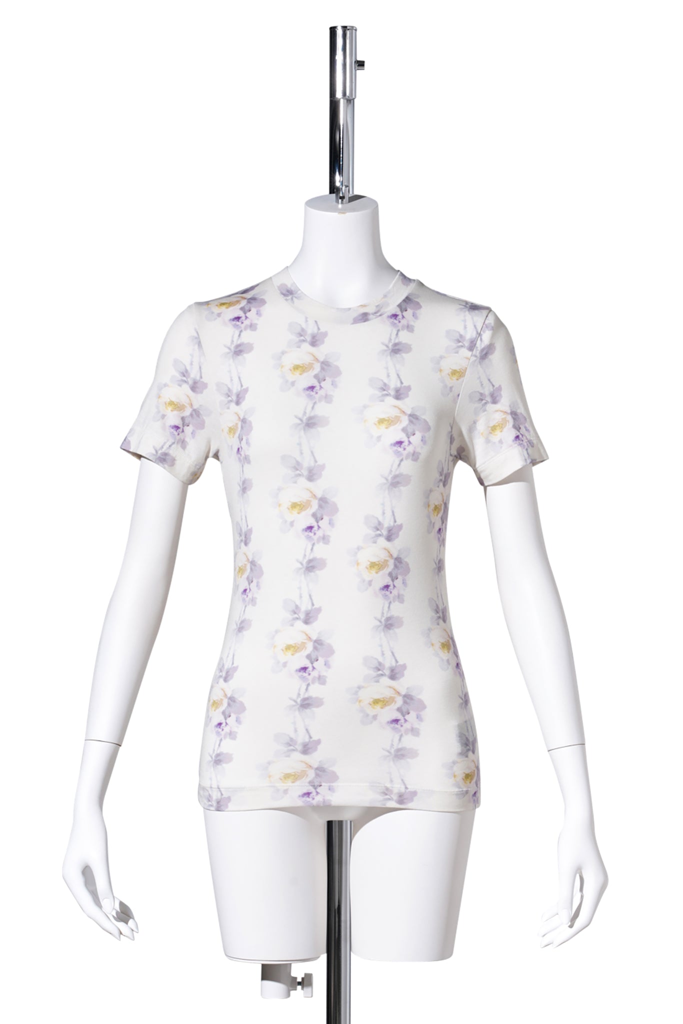 FITTED T-SHIRT / WHITE LILAC