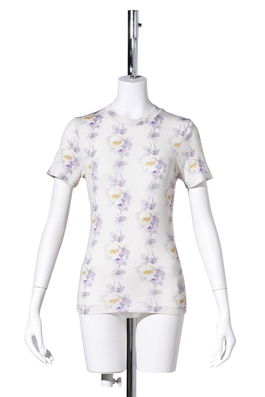 FITTED T-SHIRT / WHITE LILAC