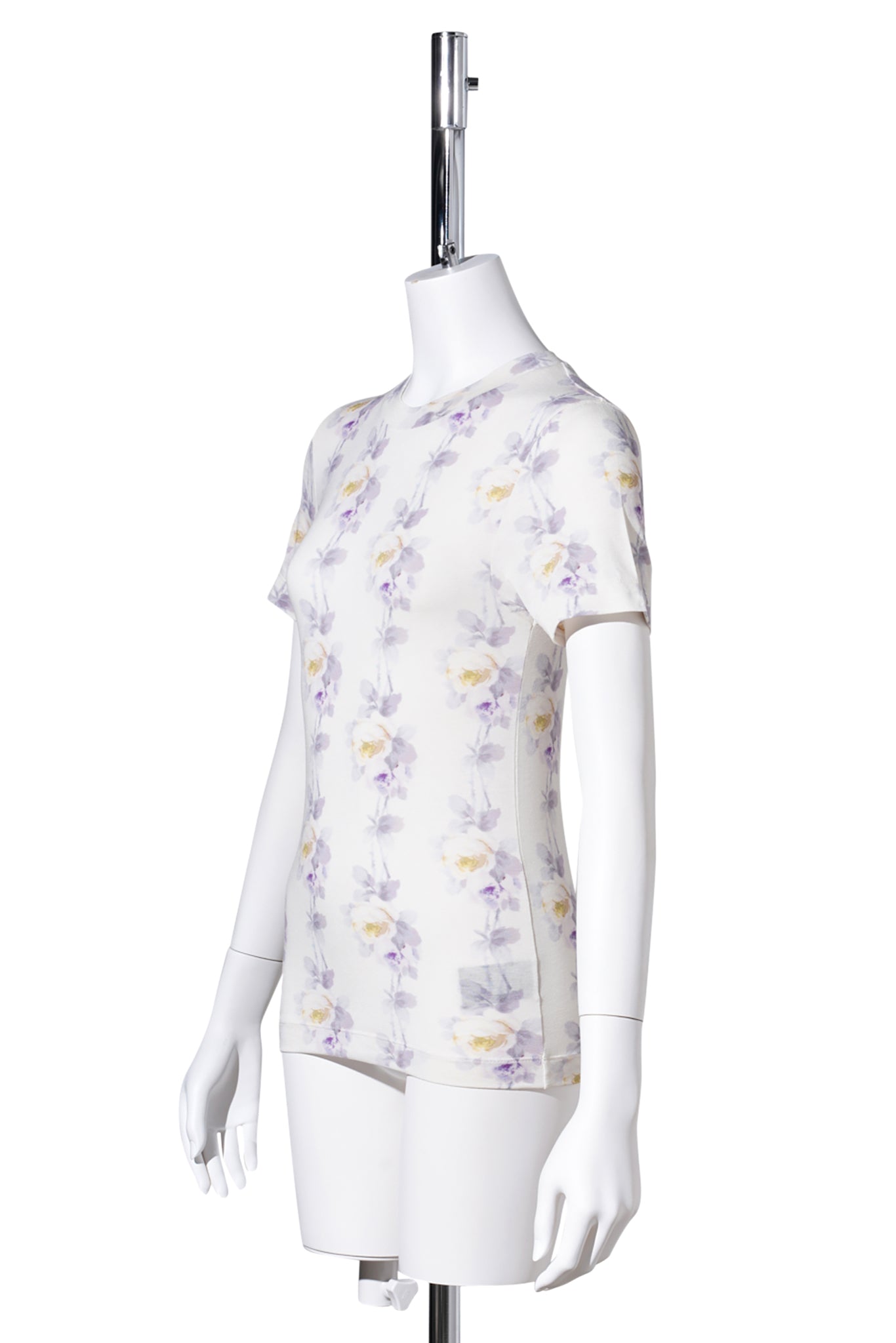 FITTED T-SHIRT / WHITE LILAC